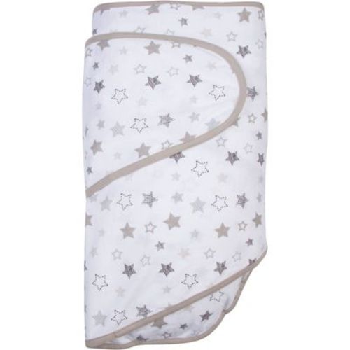 Miracle Blanket Swaddle Wrap Stars - Gray