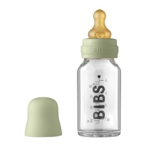 Bibs Baby Glass Bottle Complete Latex Set - 4 Fl Oz -sage