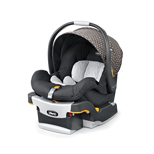 Chicco KeyFit 30 Infant Car Seat and Base, Rear-Facing Seat for Infants 4-30 lbs., Infant Head and Body Support, Compatible with Chicco Strollers, Baby Travel Gear | Calla/Grey