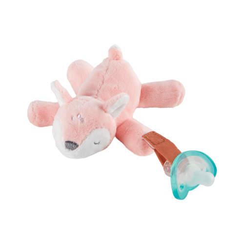 Baby Fawn Plush Pacifier Loop - Style,Pink