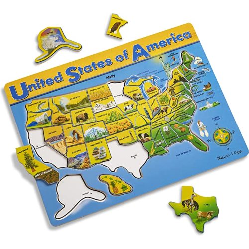 Melissa & Doug USA Map Wooden Puzzle (45 pcs)
