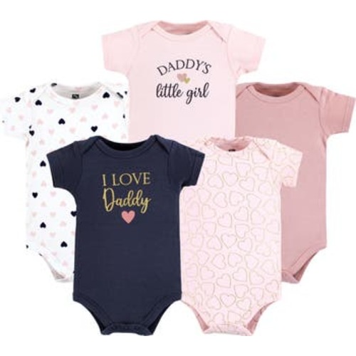 Cotton Bodysuits 5-Pack, 3-6M