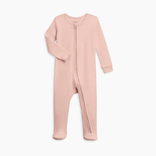 Colored Organics Peyton Zipper Sleeper - Blush, 0-3 M