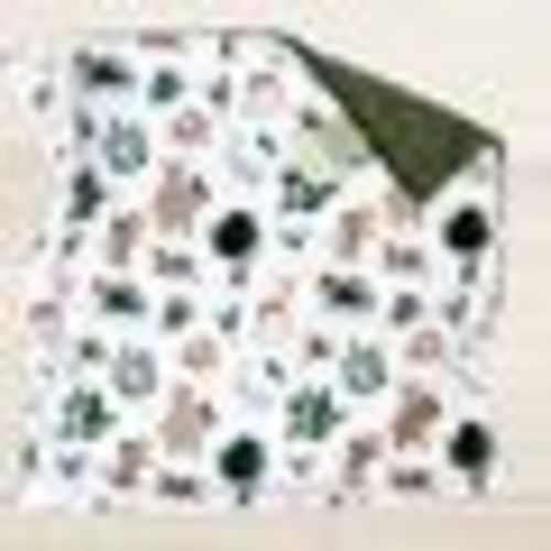 Woodland Animals Lovey Blanket | Gender Neutral Baby Blanket | Forest Friends Security Blanket | Woodland Nursery Decor | Gift for Newborn