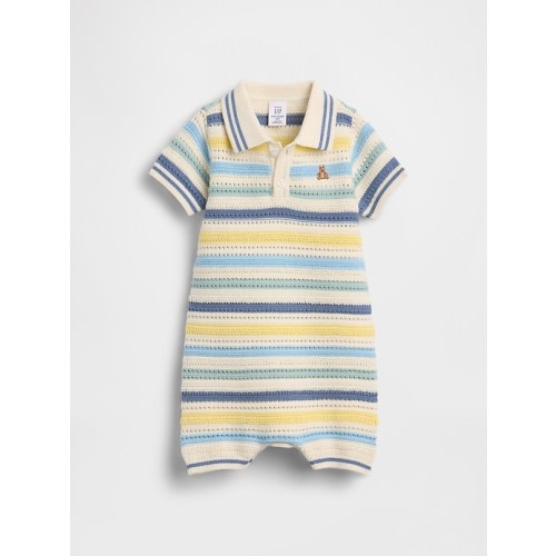 Baby Polo Sweater Shorty One-Piece