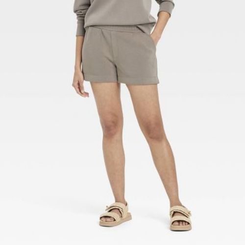Women's High-rise Sandwash Pull-on Shorts - A New Day™ Gray M