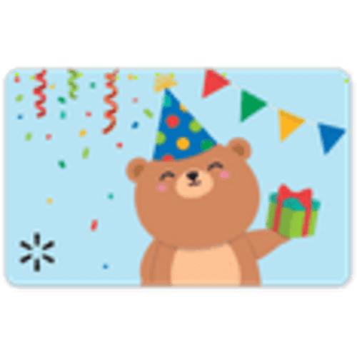 Party Bear Walmart Gift Card