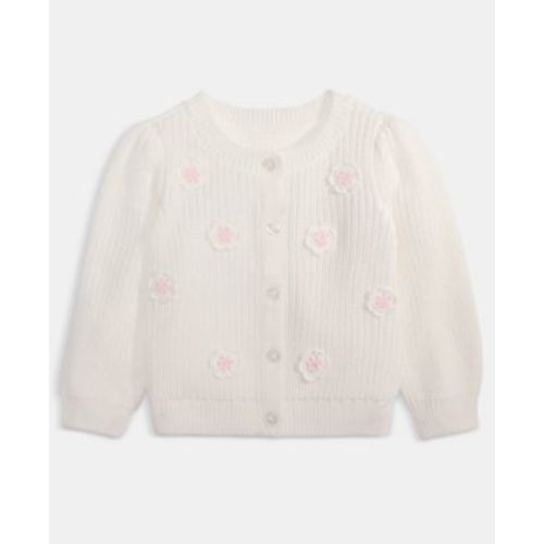 Baby Girls' Floral Crochet Cotton Cardigan, Macy's Exclusive