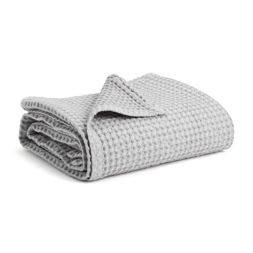 Simka Rose Manta de algodón de punto gofre, manta suave y transpirable para guardería, cochecito y cuna, manta de recepción para niños y niñas, niños pequeños con género neutro
