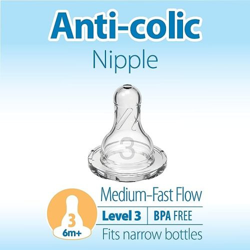 Dr. Brown's Original Nipple, Level 3 (6m+), 6 Count