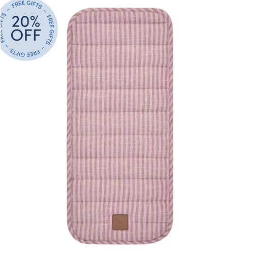 Mocha Stripe Universal Linen Bassinet Liner