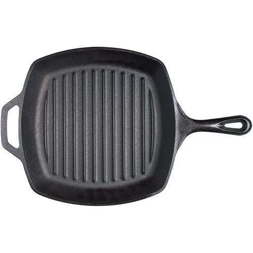 Lodge L8SGP3CN Logic Pre-Seasoned Square Grill Pan (Black)