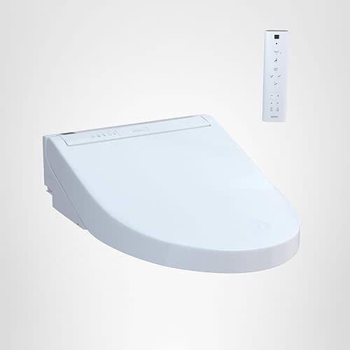 TOTO® WASHLET® C5 Electronic Bidet Toilet Seat with PREMIST and EWATER+ Wand Cleaning, Elongated, Cotton White - SW3084#01