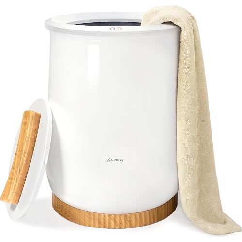 Keenray Towel Warmer, Luxury Towel Warmer Bucket, Large Towel Warmer for Bathroom, Auto Shut Off, Fits Up to Two 40"X70" Oversized Towels, Bathrobes, Blankets, PJ's and More, CL1