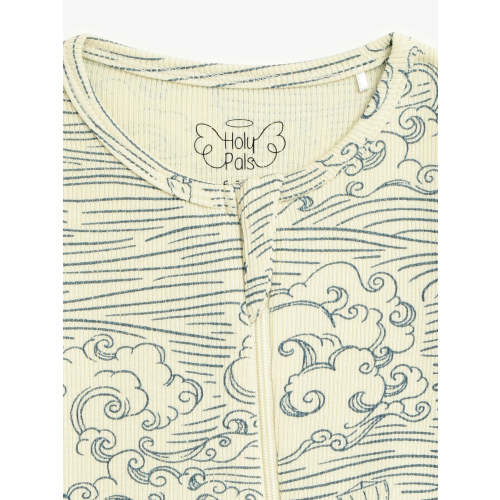 Walking on Water PJ Footed Onesie Ribbed Cotton-Bamboo Blend – Holy Pals