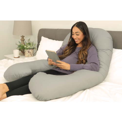 Leachco Slumber Wonder Contoured Total Body Pregnancy Pillow - Gray