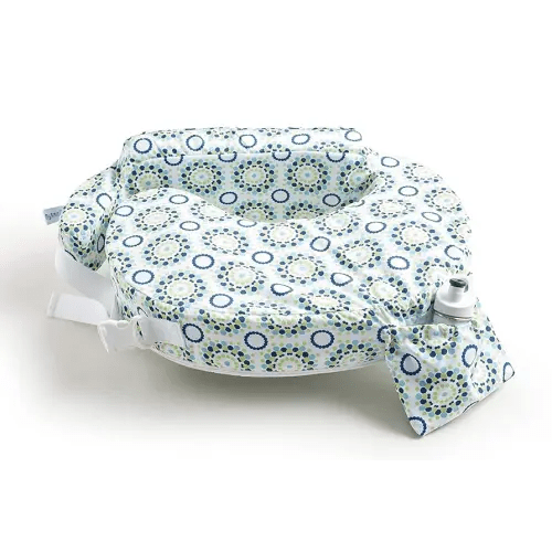 My Brest Friend Original Nursing Pillow Enhanced Ergonomics Essential Breastfeeding Pillow Support For Mom & Baby W/ Convenient Side Pocket, Double Straps & Slipcover, Sparkles