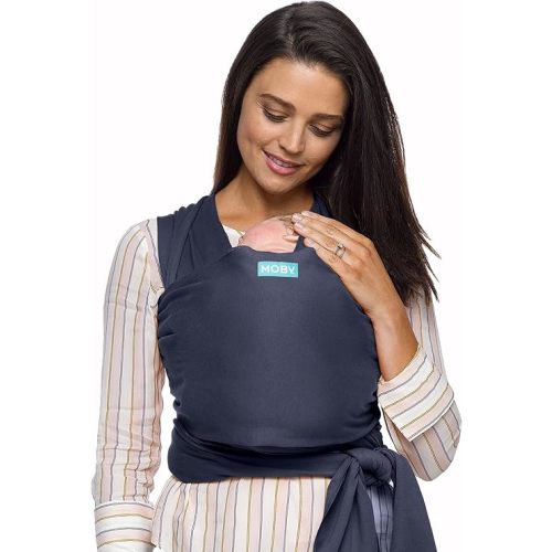 Moby Wrap Baby Carrier | Classic | Baby Wrap Carrier for Newborns & Infants | #1 Baby Wrap | Go to Baby Gift | Keeps Baby Safe | Adjustable for All Body Types | Perfect for Mom & Dad | Deep Sea