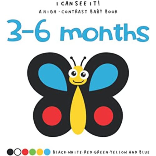 I Can See It! Black and White High Contrast Baby Book 3-6 Months: Intense Colors and Pictures that Help Support Visual Perception Skills for Newborns and Babies 0-6 Months