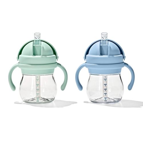 OXO Tot Transitions Straw Cup with Handles 6 oz. - Opal and Dusk - 2 pack - Opal/Dusk