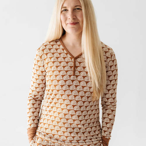 Rust Rainbows Women's Pajama Top - Little Sleepies