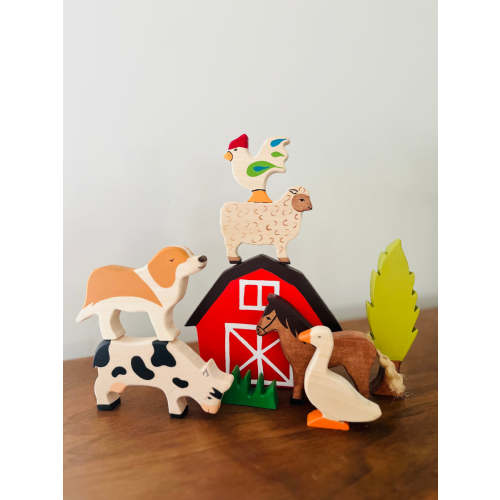 Imperfect Wooden Farm Animals Set