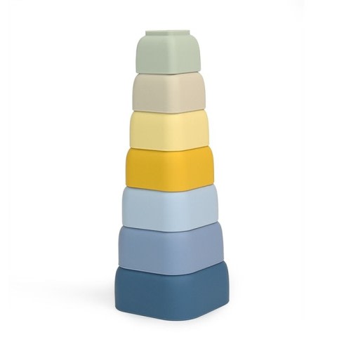 Little Rawr Silicone Stacking Cups Jungle | Interactive Toys | Baby Bunting AU