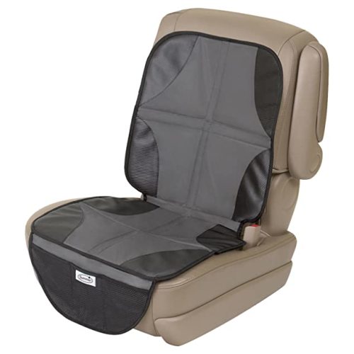 Summer DuoMat Car Seat Protector, Black - Protective Waterproof Seat Cover Pad with Mesh Pockets