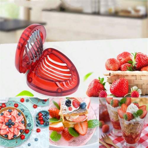 1pc Stainless Steel Strawberry Slicer, Fruit Corer And Cutter