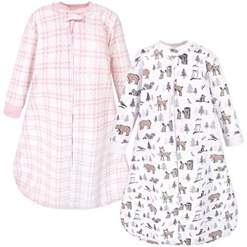 Hudson Baby Unisex Baby Premium Quilted Long Sleeve Sleeping Bag and Wearable Blanket