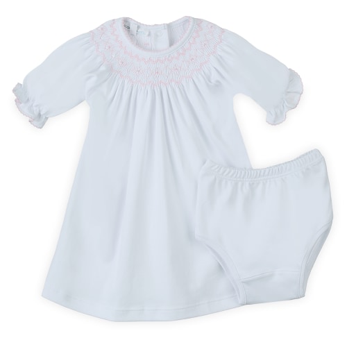 Lizzie's Classics Bishop Short Sleeve Dress - Pink