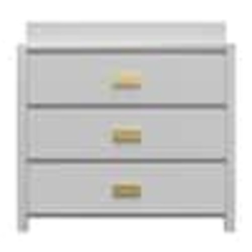 Little Seeds Haven 36 in. W, MDF, 3 Drawer Dove Gray Changing Dresser 1993412COMS