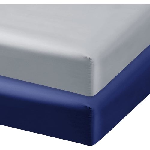 Satin Crib Sheets - 2 Pack, Super Soft and Silky (for Standard Crib/ Toddler Bed)