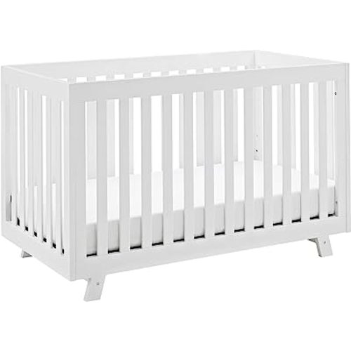 Storkcraft Beckett Convertible Crib (White) – Converts from Baby Crib to Toddler Bed and Daybed, Fits Standard Full-Size Crib Mattress, Adjustable Mattress Support Base