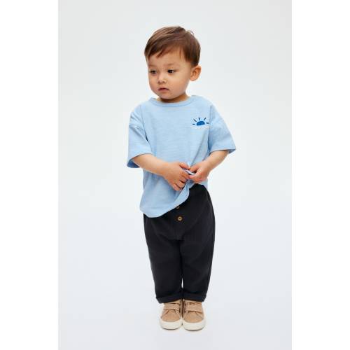 WAFFLED JERSEY PANTS