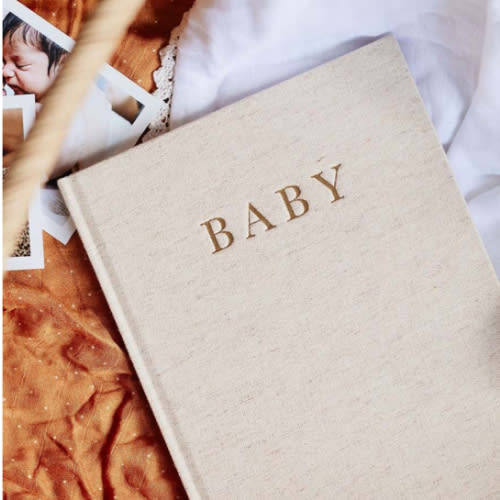 Birth To Five Years Baby Journal - Oatmeal - Write To Me US