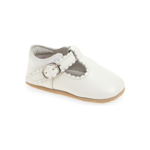Kids' Elodie Scallop T-Strap Flat