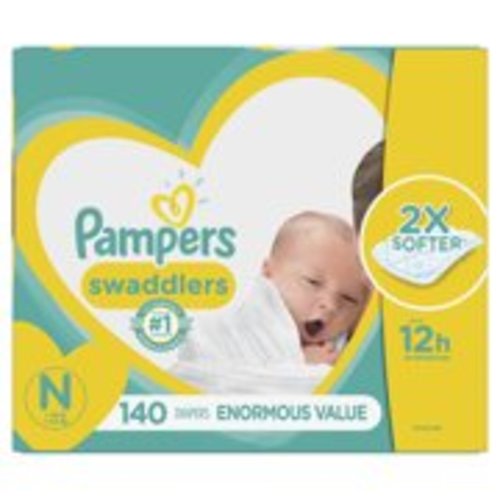 Pampers Swaddlers Newborn Diapers Size N 140 Count