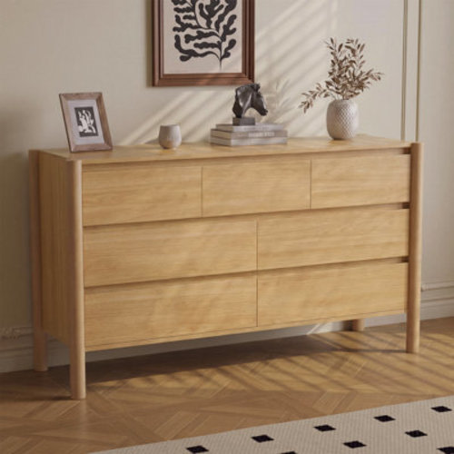Ebern Designs 51.1" W 7 Drawer Dresser, Wood Chest Of Drawers For Bedroom, Living Room & Reviews | Wayfair