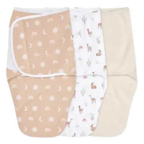 Desert Sun Easy Swaddle With No Zipper 0-3M | aden + anais