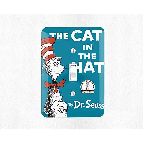The Cat in The Hat Light Switch Cover Light Switch Plate Dr Seuss Nursery Dr Seuss Decor