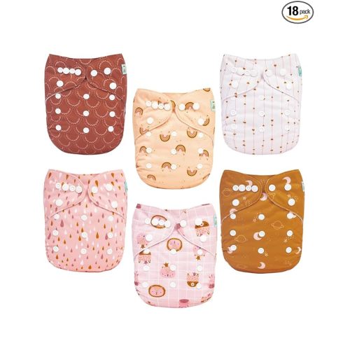 ALVABABY Cloth Diaper 6 pack