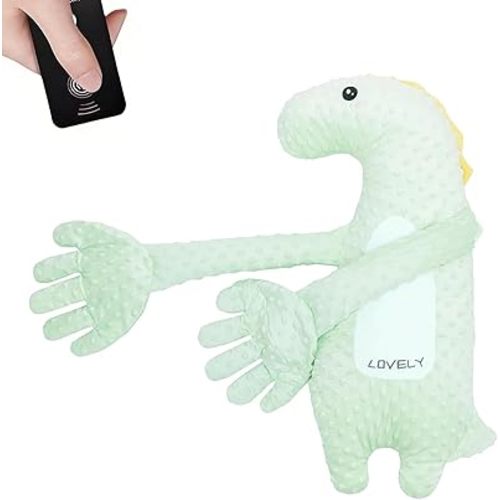 Companion Pillow, Patting Pillow Soother, Interactive Patting Companion with Remote Control (Green)