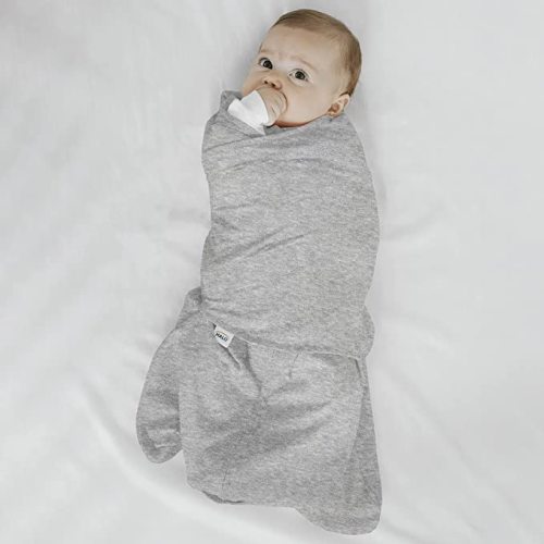 HALO 100% Cotton Sleepsack Swaddle Wearable Blanket, TOG 1.5, Heather Gray, Newborn - Newborn (Pack of 1)