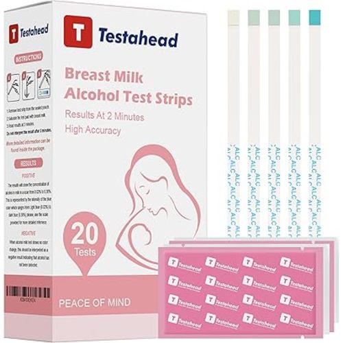 Breastmilk Test Strips, Fast and Accurate Home Breastfeeding Test Strips, 2 Minute Results, 20 Pack