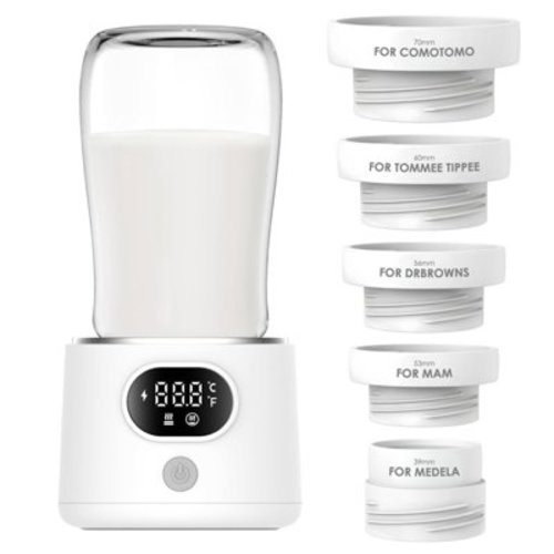 Portable Bottle Warmer for Travel, Leak-Proof Travel Baby Bottle Warmer with Fast Heating for Breastmilk, Safety Material Baby Bottle Warmer for Dr. Brown, Medela, Tommee Tippee, ComoTomo,