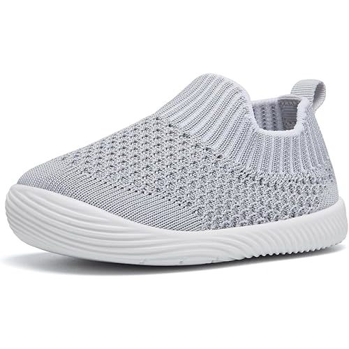 MORENDL Baby Shoes Toddler Walking Sock Shoes Non-Slip Breathable Boys & Girls Sneakers Infant Tennis Shoes