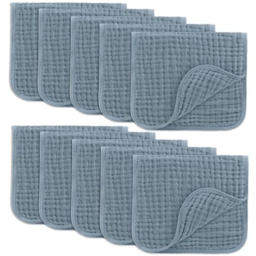 Muslin Burp Cloths Large 100% Cotton By Comfy Cubs