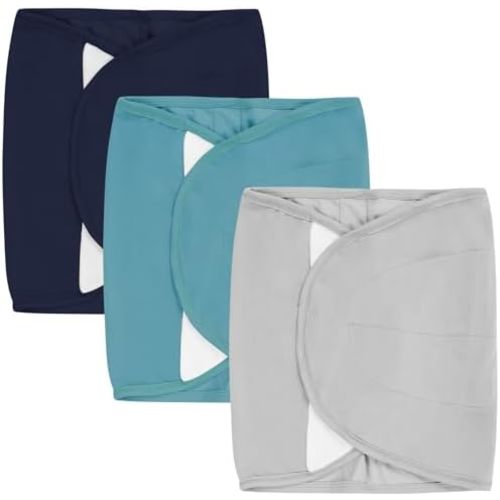 3-Pack Newborn Swaddle Wrap, Adjustable Velcro Swaddles Strap for Infants, Baby Arm Swaddle Band