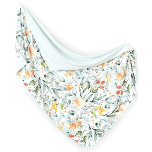 GRSSDER Baby Blankets Super Soft Stretchy Jersey Knit Swaddle Blanket for Girls and Boys, Double Layer Reversible Receiving Blankets 34 x 44, Extra Large for Swaddling, Cute Fruit Pattern